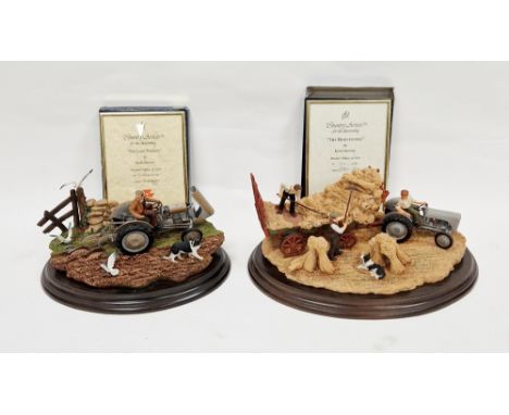 Two Country Artists limited edition models both sculptured by Keith Sherwin, the first titled 'The Harvesters', no.206/850 an