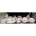 Royal Worcester 'Beaufort' pattern tea and dinner service to include two covered vegetable