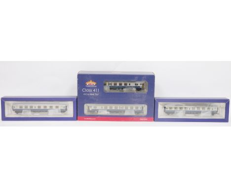 Bachmann Branch-line OO gauge model railways ' Class 411 CEP 4 car EMU, ' set, no.31-427A, BR blue and grey 7113, boxed