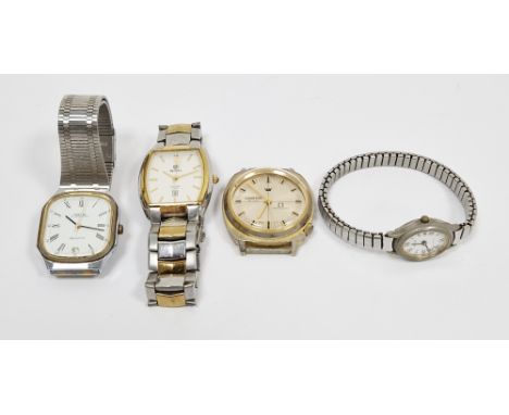 Gent's Montine automatic stainless steel bracelet watch, a gent's Lone Star strap watch&nbsp;and two others&nbsp;(4)&nbsp;