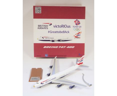 Inflight 200 Boeing official licensed product 1:200 scale British Airways ' Victorious ' Team GB Olympics Boeing 747-400 diec