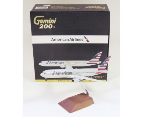 Gemini Jets - Gemini 200 1:200 scale die-cast aircraft model American Airlines Boeing 767-300ER, item no. G2AAL414, boxed