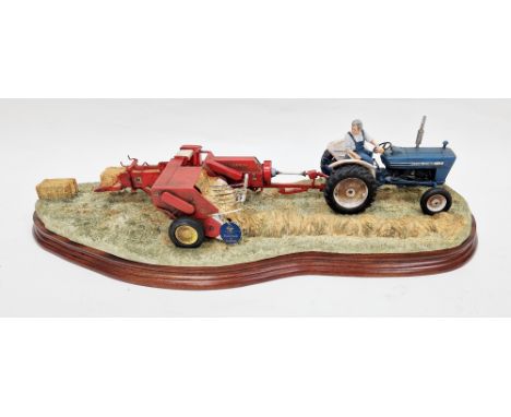 Border Fine Arts limited edition model&nbsp;'Hay Bailing', no.1082/2002, sculptured by Ray Ayres, with certificate of authent