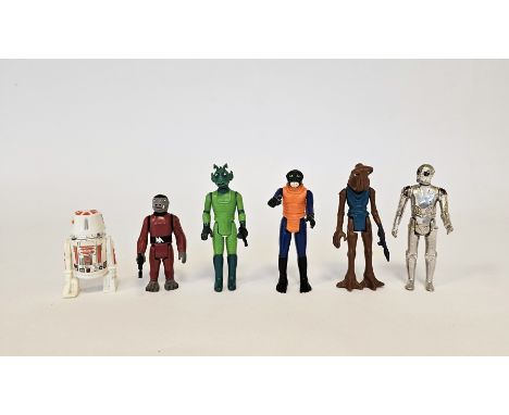 Seven Vintage 1978 GMFGI Star Wars Action Figures to include&nbsp;Greedo with blaster Hammerhead with blaster, Snaggletooth r