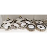 Royal Doulton 'Carlyle' pattern dinner service, mainly for eight including covered tureens, sauce