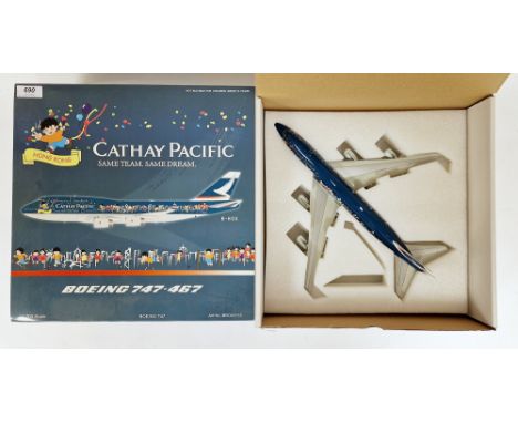 Cathay Pacific ' same team, same dream ' 1:200 scale Boeing 747-467 B-HOX diecast model aircraft, art no. BBOX1113, boxed&nbs