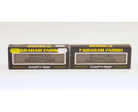 Two boxed Graham Farish by Bachmann N gauge locomotives to include 371-954 94XX pannier tank 9402 GWR green together with 371