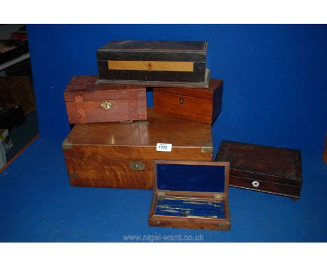 A box of vintage Boxes for restoration.