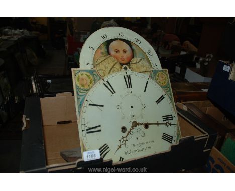 A longcase Clock Face and mechanism by Ths. Hodgkinson, Wolverhampton