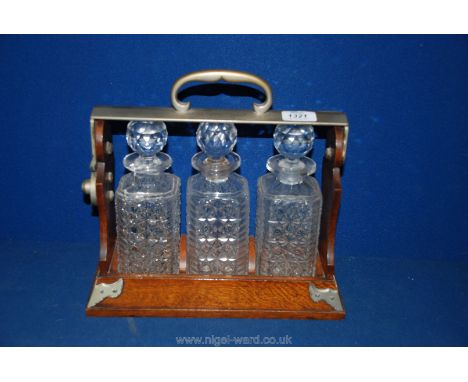 A three decanter Tantalus