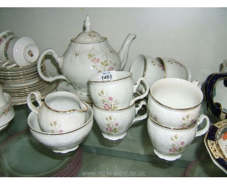 A Bohemian porcelain tea service