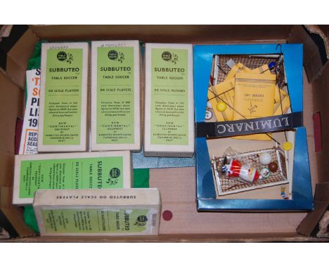 A collection of boxed 00 scale Subbuteo table soccer teams to include Bulgaria, Hungary and Uruguay, together with various Su