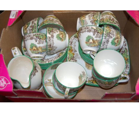 A Copeland Spode Byron pattern part tea service