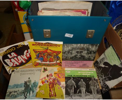 Small selection of His Masters Voice records and 45rpm records including Art Garfunkel singing Bright Eyes, Grand Old Duke OF