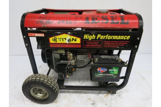 Titan 5500 Diesel Generator Diesel 5500 Model 178f