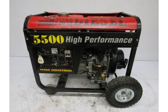 Titan 5500 Diesel Generator Diesel 5500 Model 178f