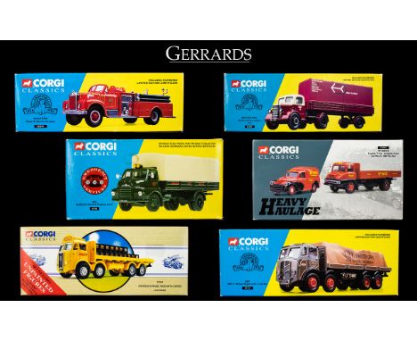 A Collection of Corgi Classics Ltd and Numbered Edition Diecast Models / Trucks / Vans for The Adult Collector, All with Boxe