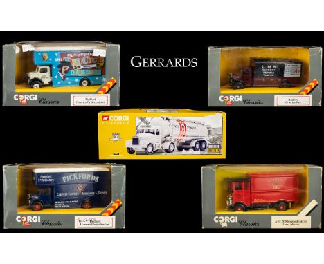 A Collection of Mint Condition Corgi Classics Diecast Models ( 5 ) Boxed Models, Pick Fords Bedford O Series. Comprises 1/ Pa