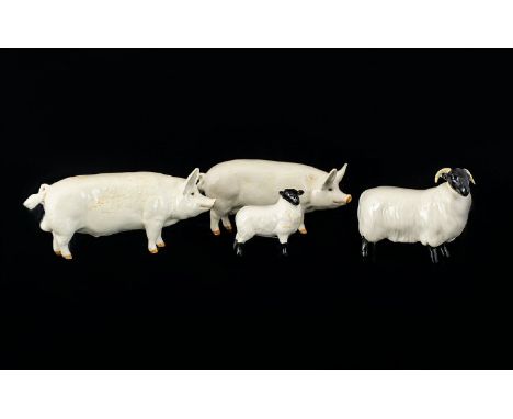 A Collection Of Beswick Farm Animals Four in total, each in good condition, each with oval backstamp. To include model no.145