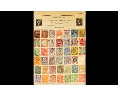 Stamp Interest Blue Strand Album - very well filled, with strength in lots of country's and earlies. Lots of GB, includes, Ju