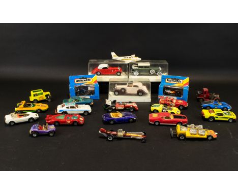 Diecast Model Car Interest To Include Matchbox MB 38 Ford Model A, Matchbox MB 73 Ford Model A, Solido Cadillac, Solido Rolls