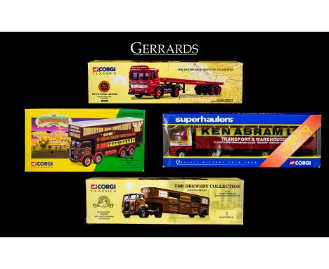 A Collection of Corgi Classics Ltd and Numbered Edition Diecast Model Trucks / Trailers - All with Boxes and Certificates and