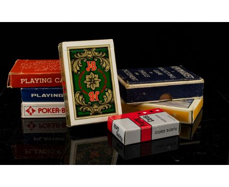 Collection Of Vintage Playing Cards Six In Total. To Include 'Newmarket' A Rollicking Game Of Thrills And Excitement, JB Rare