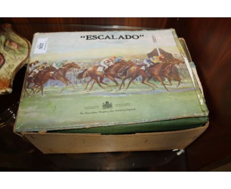 A BOXED VINTAGE ESCALADO HORSE RACING GAME 