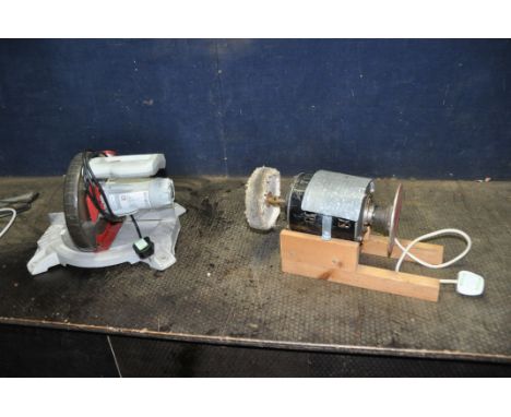 A PERFORMANCE MITRE SAW and a bespoke disc sander and polisher (both PAT pass and working)