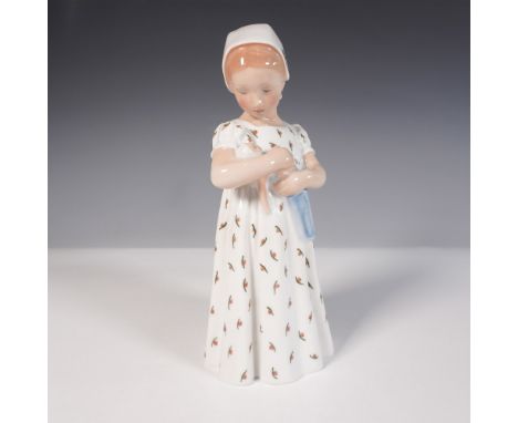 Delightful porcelain figurine titled Mary by Royal Copenhagen, model number 561. This sweet depiction features a young girl n