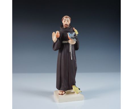 A touching tribute to the patron saint of animals, this Goebel porcelain figurine beautifully captures the serene presence of