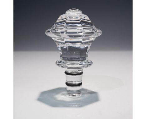 Exquisite Baccarat Regence crystal decanter stopper, crafted with precision and elegance. This finely cut stopper features a 