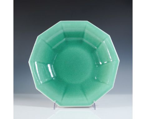 A striking example of Rookwood Pottery’s mastery, this octagonal bowl, shape number 2925, dates to 1929, as indicated by the 