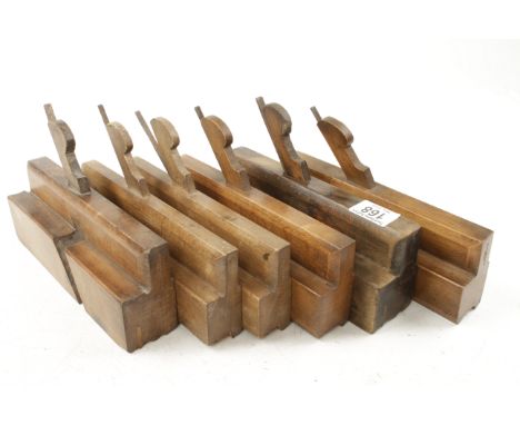 Two pairs of sash planes and two other moulding planes all by KING and PEACH G++ 