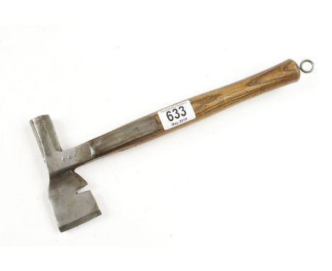 A fireman's axe by SORBY with wood cover G+ 
