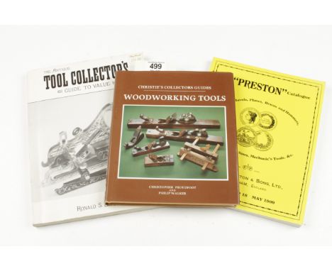 Preston reprint catalogue, Proudfoot and Walker: Woodworking Tools and Ronald S Barlow: A guide to value G