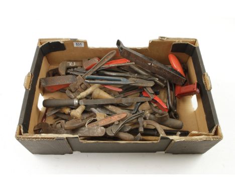 A box of wrenches and other tools 