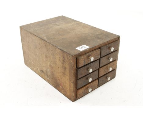 A small set of seven drawers with engineers tap,dies and other tools G 