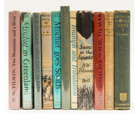 Mountaineering.- Tilman (H.W.) Snow on the Equator, maps, occasional spotting, facsimile dust-jacket, 1937; Nepal Himalaya, f