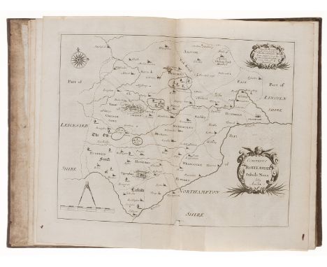 Rutland.- Wright (James) The History and Antiquities of the County of Rutland, first edition, title in red and black, double 