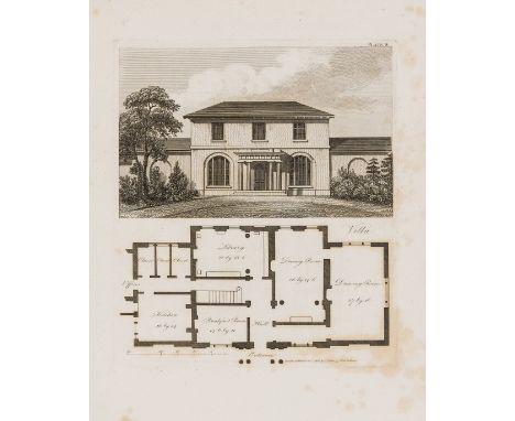 Lugar (Robert) The Country Gentleman's Architect; containing a Variety of Designs for Farm Houses and Farm Yards..., first ed