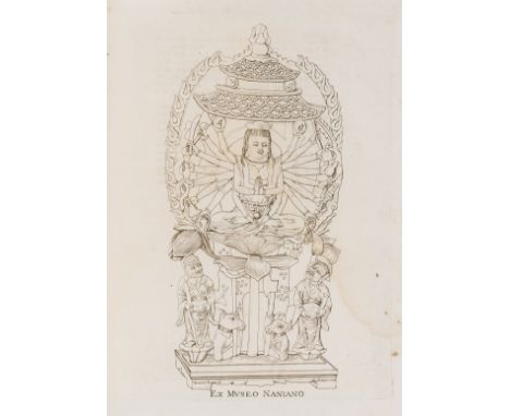 Chinese Art.- [Wesdin (Johann Philipp)] Monumenti Indici del Museo Naniano..., engraved plate of Amita Buddha figure, lightly