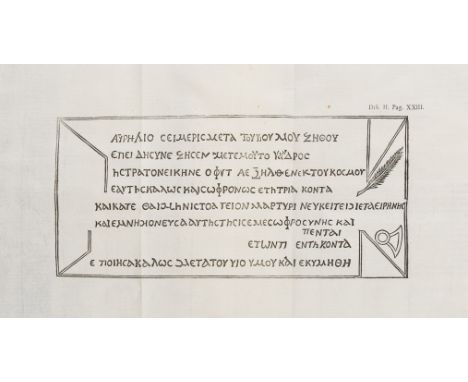 Greek antiquities.- Corsini (Eduardo) Notae Graecorum sive vocum et numerorum compendia quae in aereis atque marmoreis Graeco