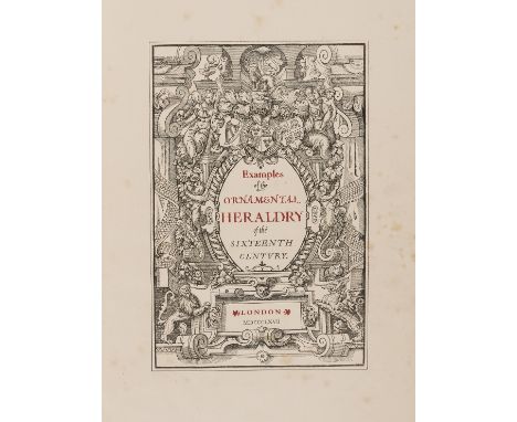 NO RESERVE Heraldry &amp; Genealogy.- [Stirling-Maxwell (Sir William)] Examples of the Ornamental Heraldry of the Sixteenth C