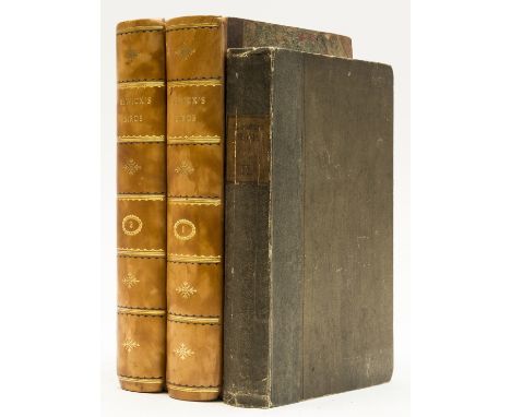 Bewick (Thomas) History of British Birds, 2 vol., vol.2 a first edition, vol.1 third edition, engraved title vignette and ill