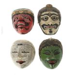 Vier Wayang Topeng Masken