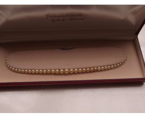 Simulated pearl necklace
