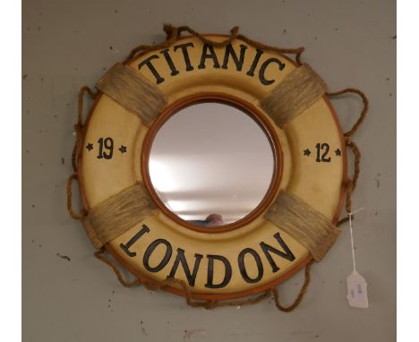 Novelty Titanic life-ring mirror