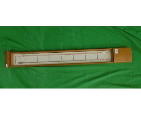 Oak cased barometer
