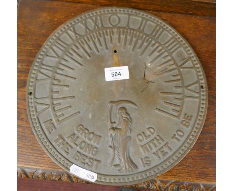 Interesting vintage sundial face